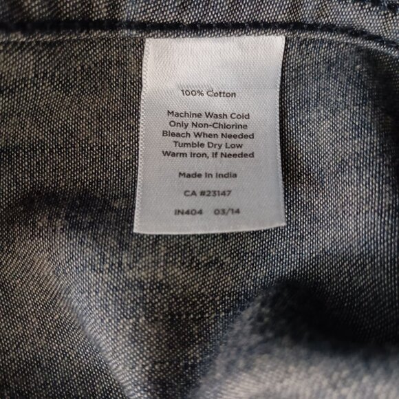 Talbot’s Knee Length Denim Coastal Cowgirl Normcore Shirt Dress Woman’s Size 6 - Picture 7 of 11